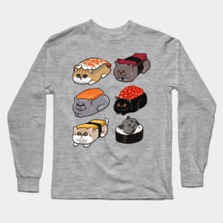 Sushi British Shorthair Cat Long Sleeve T-Shirt